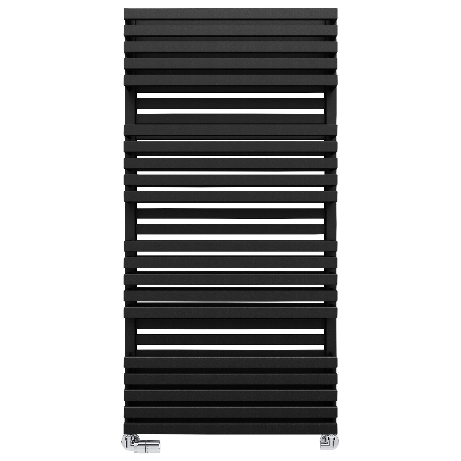Terma 1185mm x 600mm 3795BTU Black Flat Designer Towel Radiator (613HR)