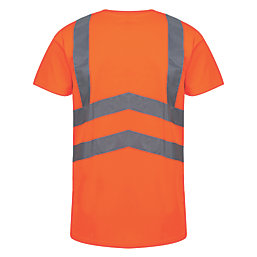 Regatta Pro Short Sleeve Hi-Vis T-Shirt Orange / Navy Medium 40" Chest