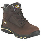 JCB Workmax+   Safety Boots Dark Brown Size 8