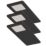Sensio Astro TrioTone Rectangular LED Under Cabinet Lights Black 14.4W 240-270lm 3 Pack