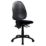 Nautilus Designs Java 200 Medium Back Task/Operator Chair No Arms Black