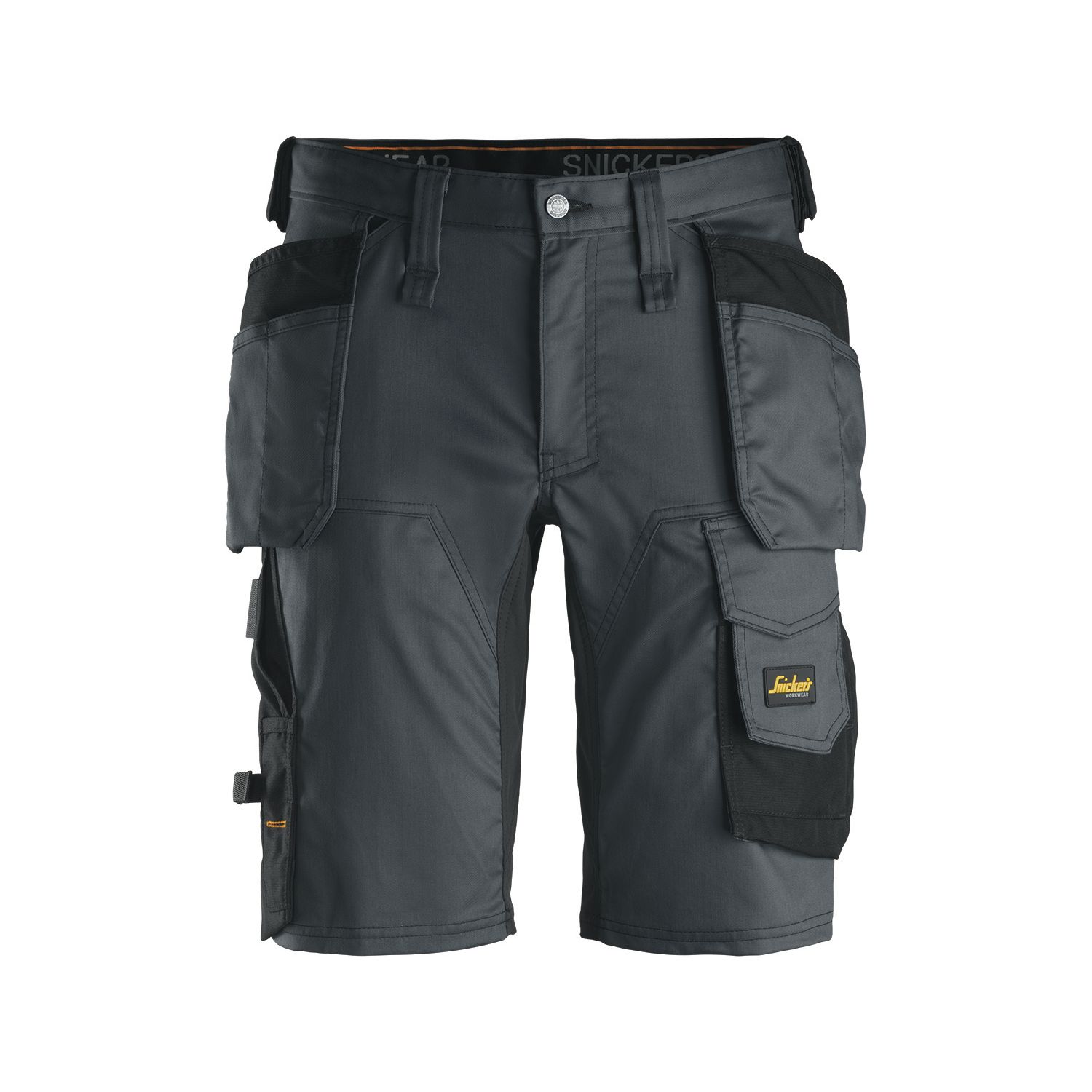 Snickers 6141 Stretch Work Shorts Grey / Black 38" W (613RF)