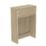 Newland  Floorstanding Toilet Unit Natural Oak Effect 600mm x 260mm x 850mm