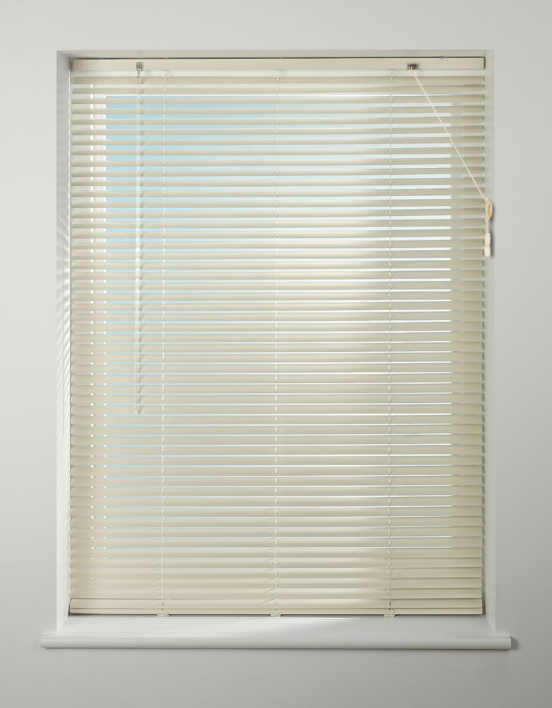 Universal Aluminium Venetian Non-Blackout Blind Cream 1200mm x 1600mm ...