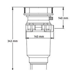 McAlpine WDU-1UK 1/2 HP Food Waste Disposer for Wall Switch