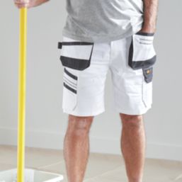 Site Kirksey Shorts White/Grey 32" W