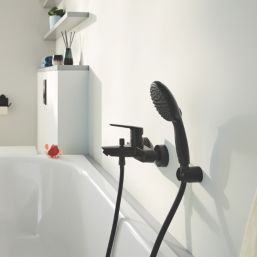 Grohe Start Matt Black 140mm Wall Mounted Single Control Manual Shower Mixer Tap