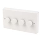 Varilight V-Dim 4-Gang 2-Way  Dimmer Switch  White
