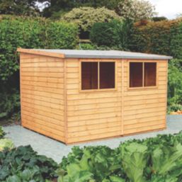 Shire Norfolk 10' x 8' (Nominal) Pent Tongue & Groove Timber Workshop