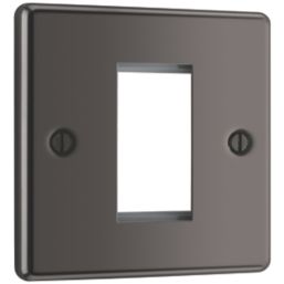 LAP  1-Module Modular Faceplate Black Nickel
