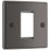 LAP  1-Module Modular Faceplate Black Nickel