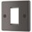LAP  1-Module Modular Faceplate Black Nickel