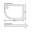 Mira Flight Safe Offset Quadrant Shower Tray Right-Handed White 1200mm x 900mm x 40mm