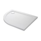 Mira Flight Safe Offset Quadrant Shower Tray Right-Handed White 1200mm x 900mm x 40mm