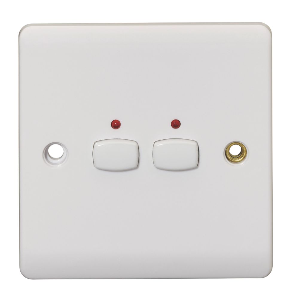 Energenie 2-Gang 2-Way 1A Smart On/Off Light Switch White  