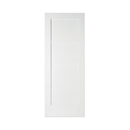 Jeld-Wen  Primed White Wooden 1-Panel Shaker Internal Door 1981mm x 686mm