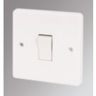 Crabtree Capital 10AX 1-Gang Intermediate Switch White