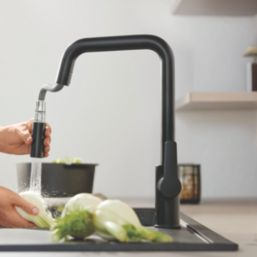Grohe Start 306312430 Single Lever Kitchen Sink Mixer Tap Matt Black
