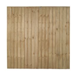 Forest Vertical Board Closeboard  Fence Panels Natural Timber 6' x 6' Pack of 20