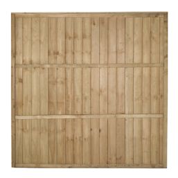 Forest Vertical Board Closeboard  Fence Panels Natural Timber 6' x 6' Pack of 20