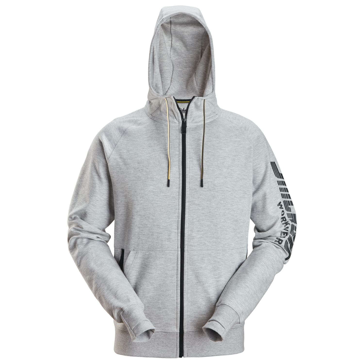 Snickers 2895 Logo Full Zip Hoodie Grey Melange 2X Large 52" Chest (614KC)