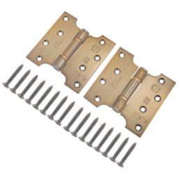 Eclipse  Antique Brass Grade 7 Fire Rated Parliament Hinges 102mm x 102mm 2 Pack