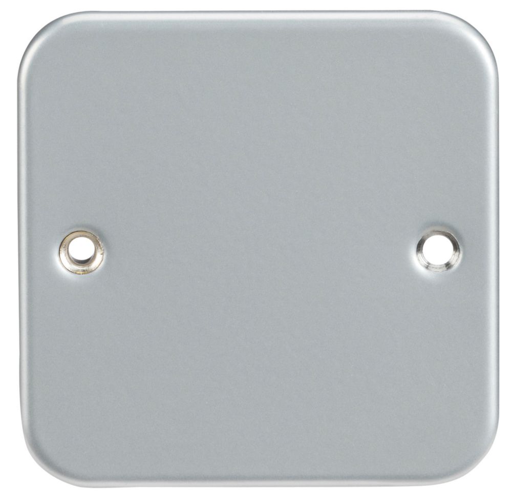 Knightsbridge 1Gang Blanking Plate Grey Screwfix