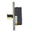 Contactum Lyric 4-Gang 2-Way LED Dimmer Switch  Brushed Brass