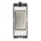 Contactum  20AX Grid SP Control Switch Brushed Steel  with White Inserts