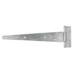 GateMate Matt Silver Straight Medium Tee Hinges 100mm x 12" x 300mm 2 Pack