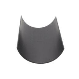 FloPlast Cast Iron Effect PVC Half Round Gutter Black 112mm x 3m 6 Pack