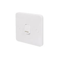Schneider Electric Lisse 10AX 1-Gang 1-Way "Press" Retractive Switch White