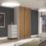 Spacepro Shaker 2-Door Sliding Wardrobe Doors Oak Frame Oak Panel 1145mm x 2260mm