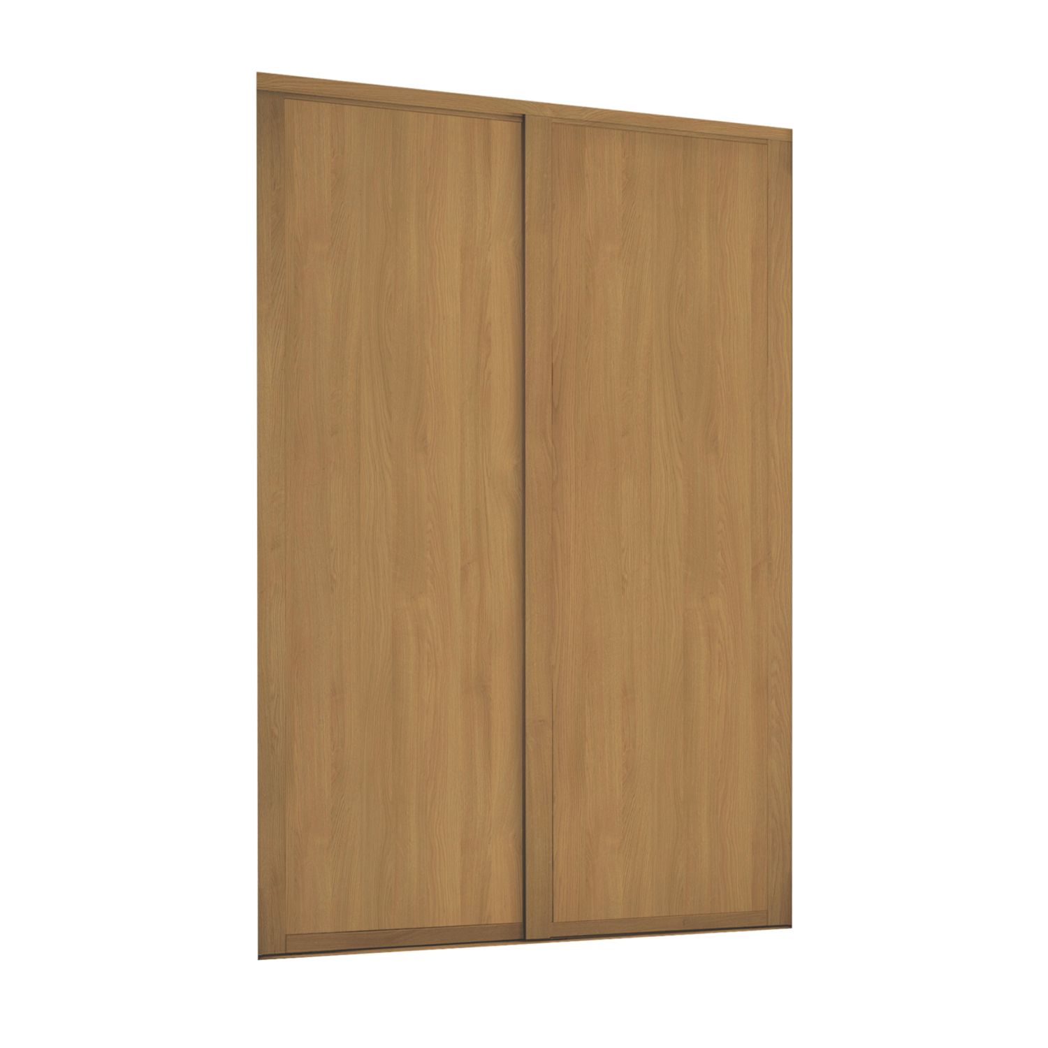 Spacepro Shaker 2-Door Sliding Wardrobe Doors Oak Frame Oak Panel 1145mm x 2260mm (6152F)