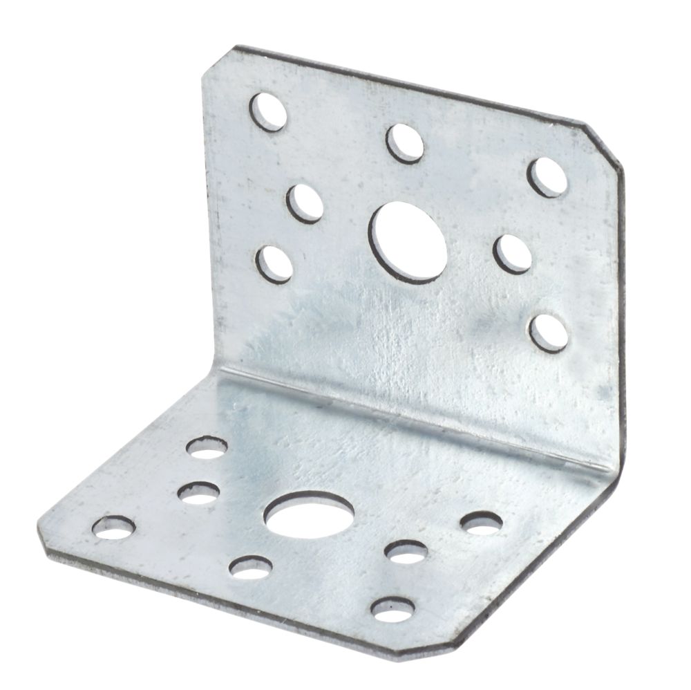 Sabrefix Heavy Duty Angle Brackets Galvanised 60mm x 50mm 10 Pack ...