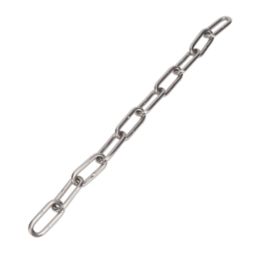 Refurb Essentials Side-Welded Stainless Steel Long Link Chain 6mm x 5m