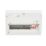 Contactum Defender 1.0 16-Module 12-Way Part-Populated  Main Switch Consumer Unit with SPD
