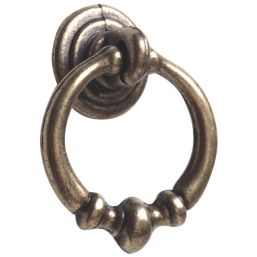 Suki  Decorative Loop Drop Cabinet Handles Antique Brass 35mm 2 Pack