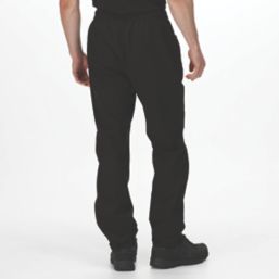 Regatta Highton Stretch Waterproof  Overtrousers Black Large 36.5" W 30" L