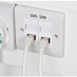 Labgear White Shielded RJ45 Cat 7 Ethernet Patch Lead 0.5m