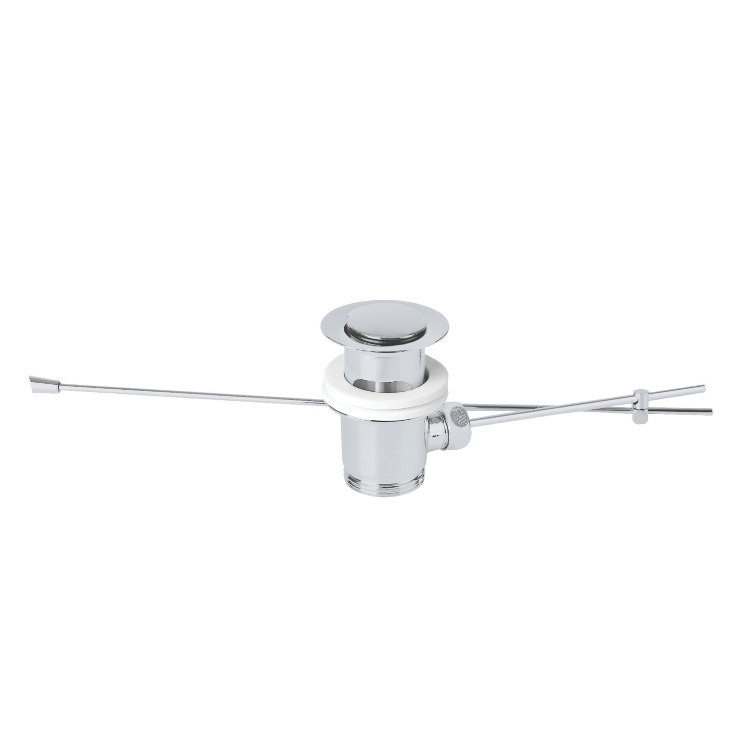 Flomasta Slotted Captive Lever Basin Waste Chrome (615KJ)