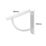 Essentials Cove Shelf Brackets White 180mm x 180mm 4 Pack