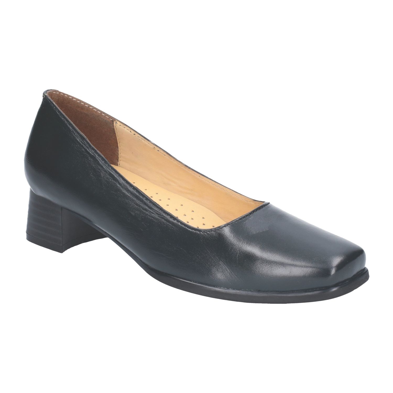 Amblers Walford Wide Size 6 Womens Navy Slip-On Non Safety Shoes (615XW)