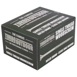 Turbo Outdoor  PZ Double-Countersunk  Multipurpose Screws 6mm x 100mm 100 Pack