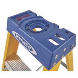 Werner Fibreglass 2.8m 10 Step Swingback A Frame Step Ladder