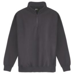 Pro RTX  1/4 Neck Zip Sweatshirt Charcoal Small 35 / 37" Chest
