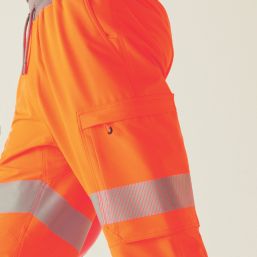 Regatta Hi-Vis Prolite Stretch Joggers Orange 4X Large 41.3" W 31" L