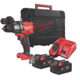 Refurb Milwaukee M18 FPD3-502X FUEL Gen 4 18V 2 x 5.0Ah Li-Ion RedLithium Brushless Cordless Combi Drill