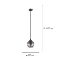 Eglo Ariscani Pendant Light Black