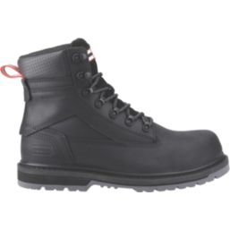Hunter  Size 10  Black Waterproof Steel Toe Cap Safety Boots